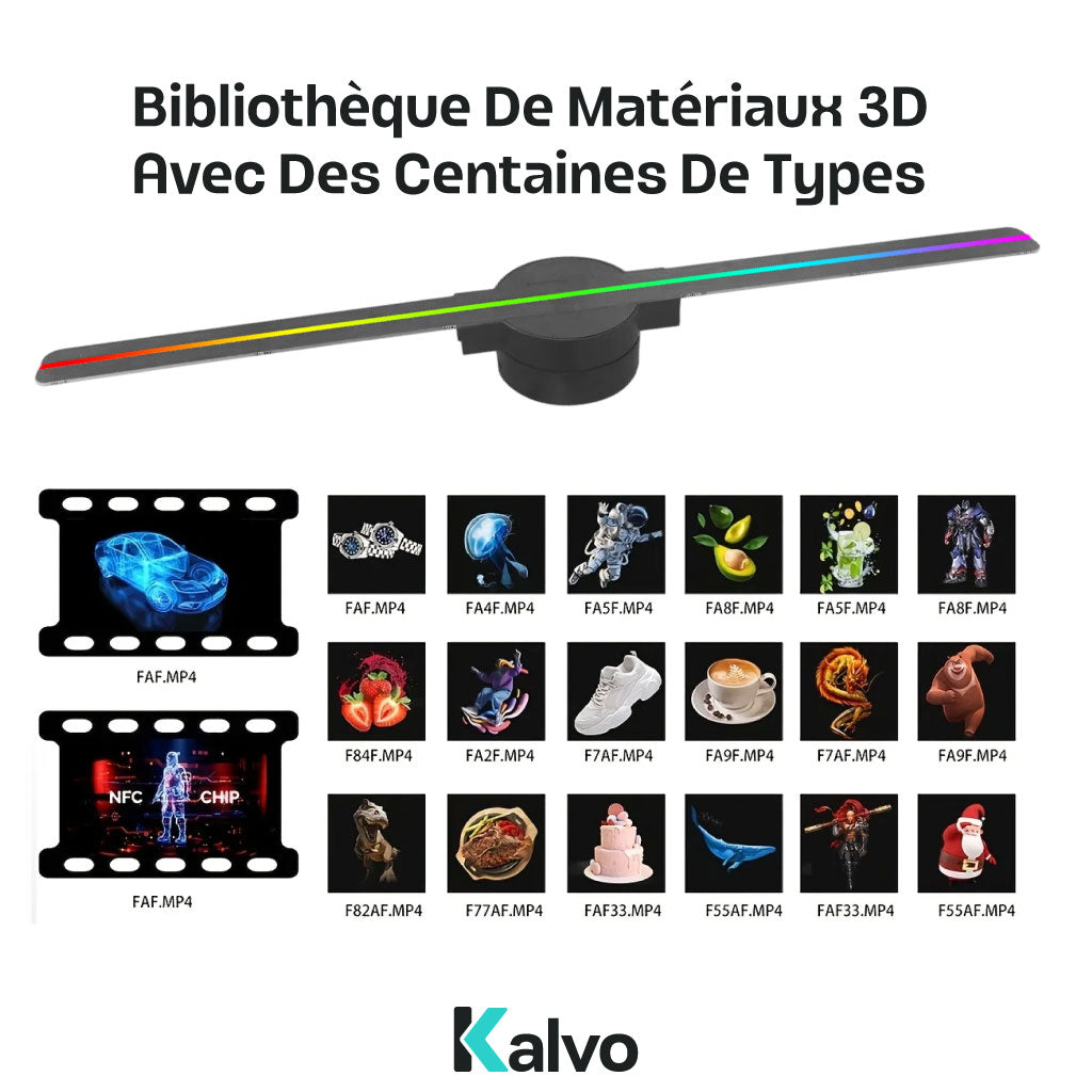 Ventilateur Holographique 3D