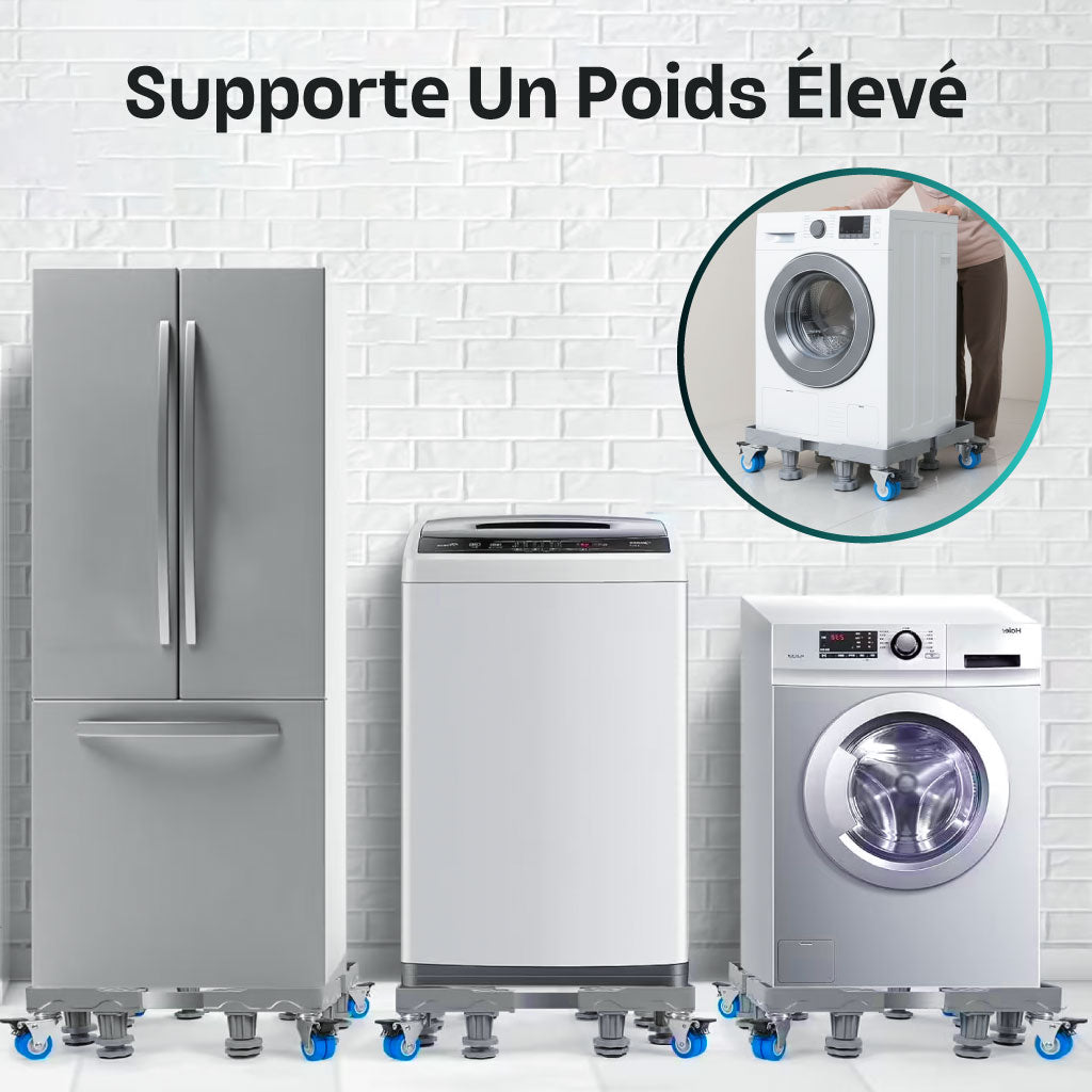 Support Roulant Réglable pour Électroménagers