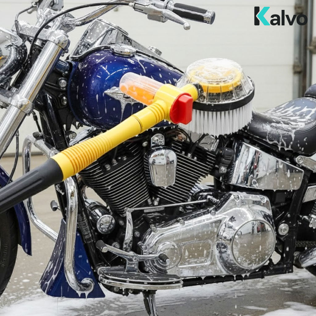 Brosse de Lavage Multifonction à Jet d’Eau