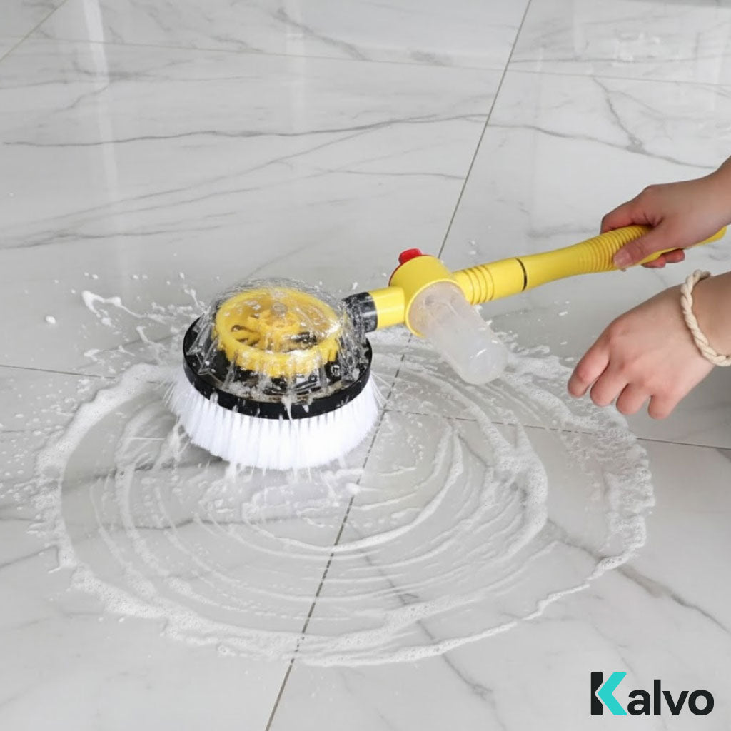 Brosse de Lavage Multifonction à Jet d’Eau