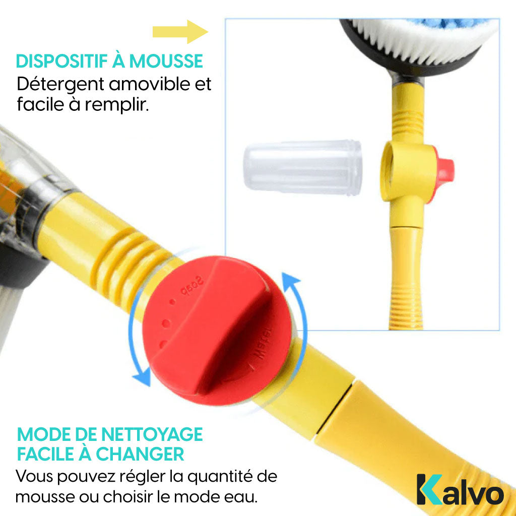 Brosse de Lavage Multifonction à Jet d’Eau