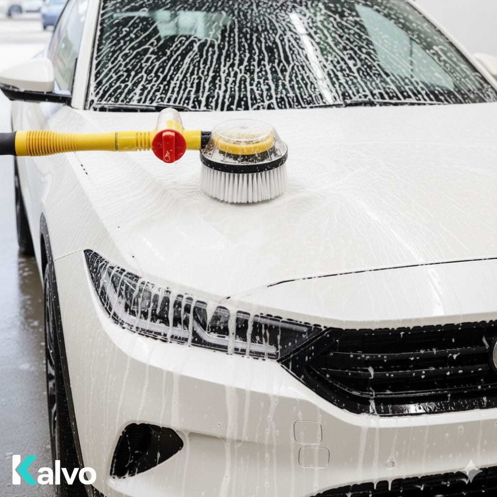 Brosse de Lavage Multifonction à Jet d’Eau